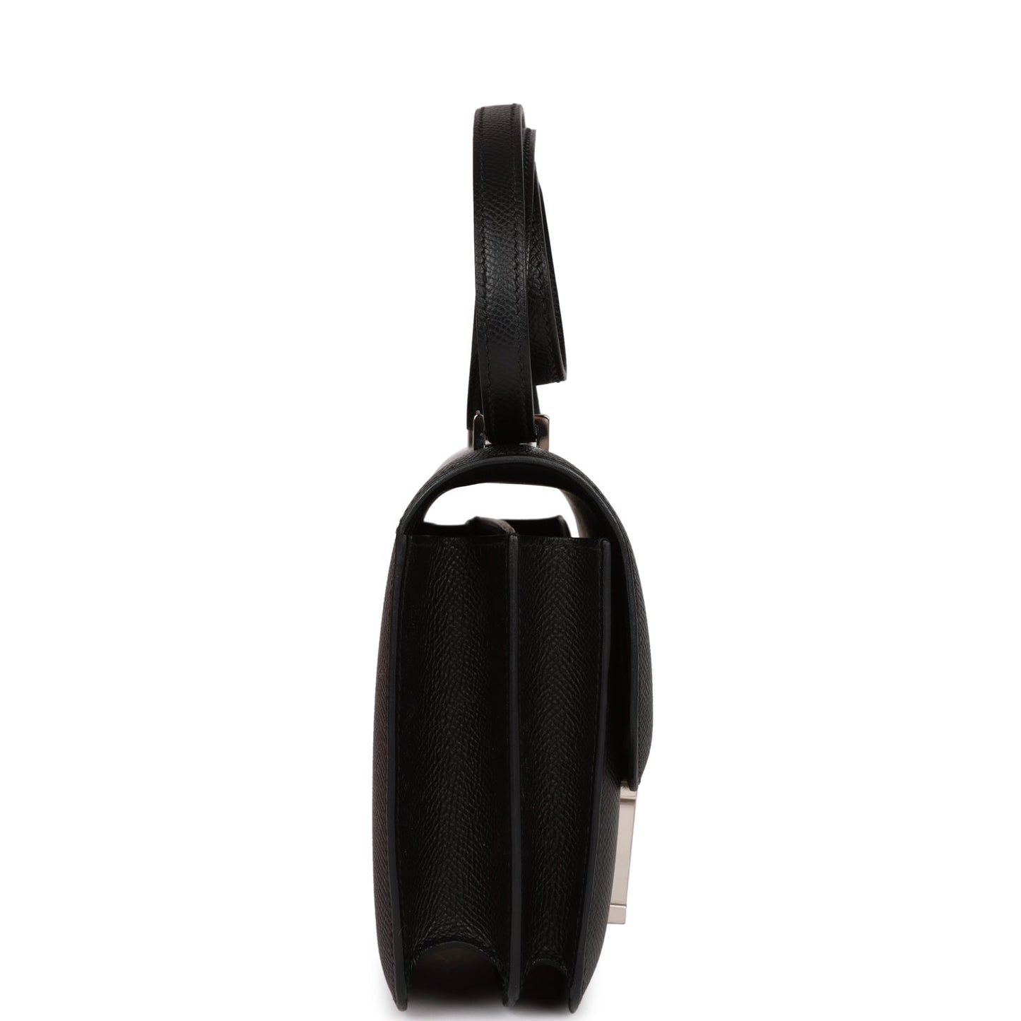 Hermes Constance Epsom Palladium Hardware Handbag Black Travel Bag