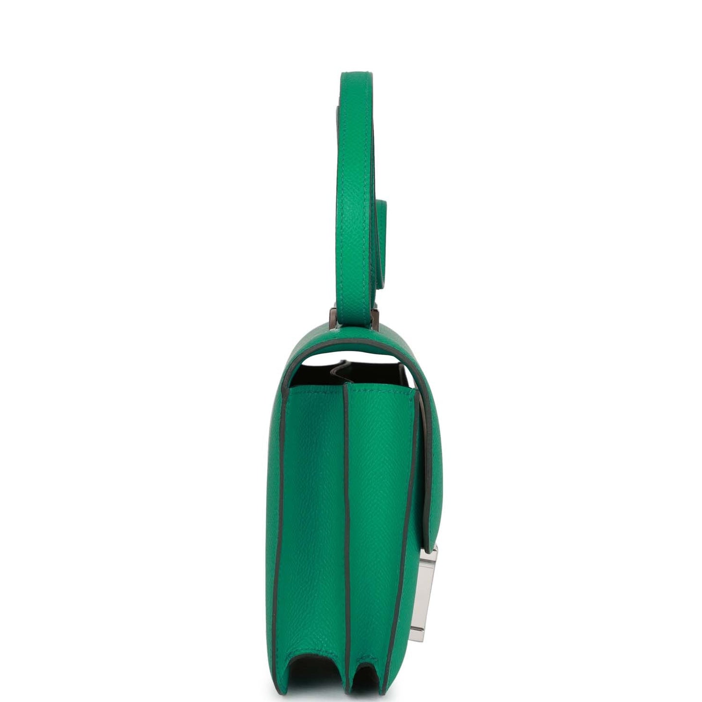 Hermes Constance Vert Jade Epsom Palladium Hardware Handbag Travel Bag Palladium Hardware