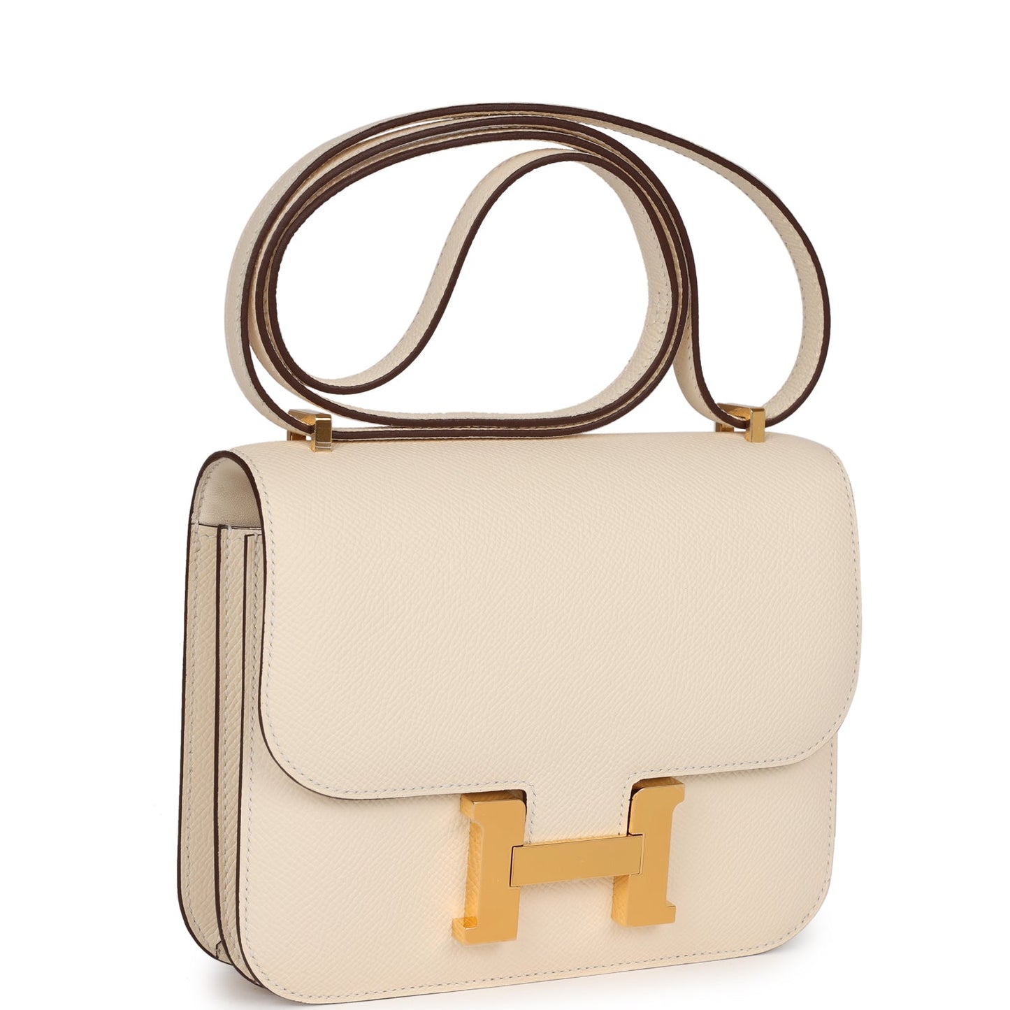 Hermes Constance Nata Epsom Hardware Crossbody Bag Gold