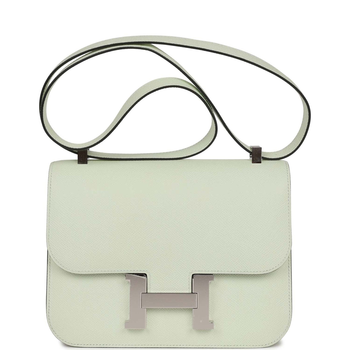 Hermes Constance Vert Fizz Epsom Palladium Hardware Handbag Travel Bag Palladium Hardware