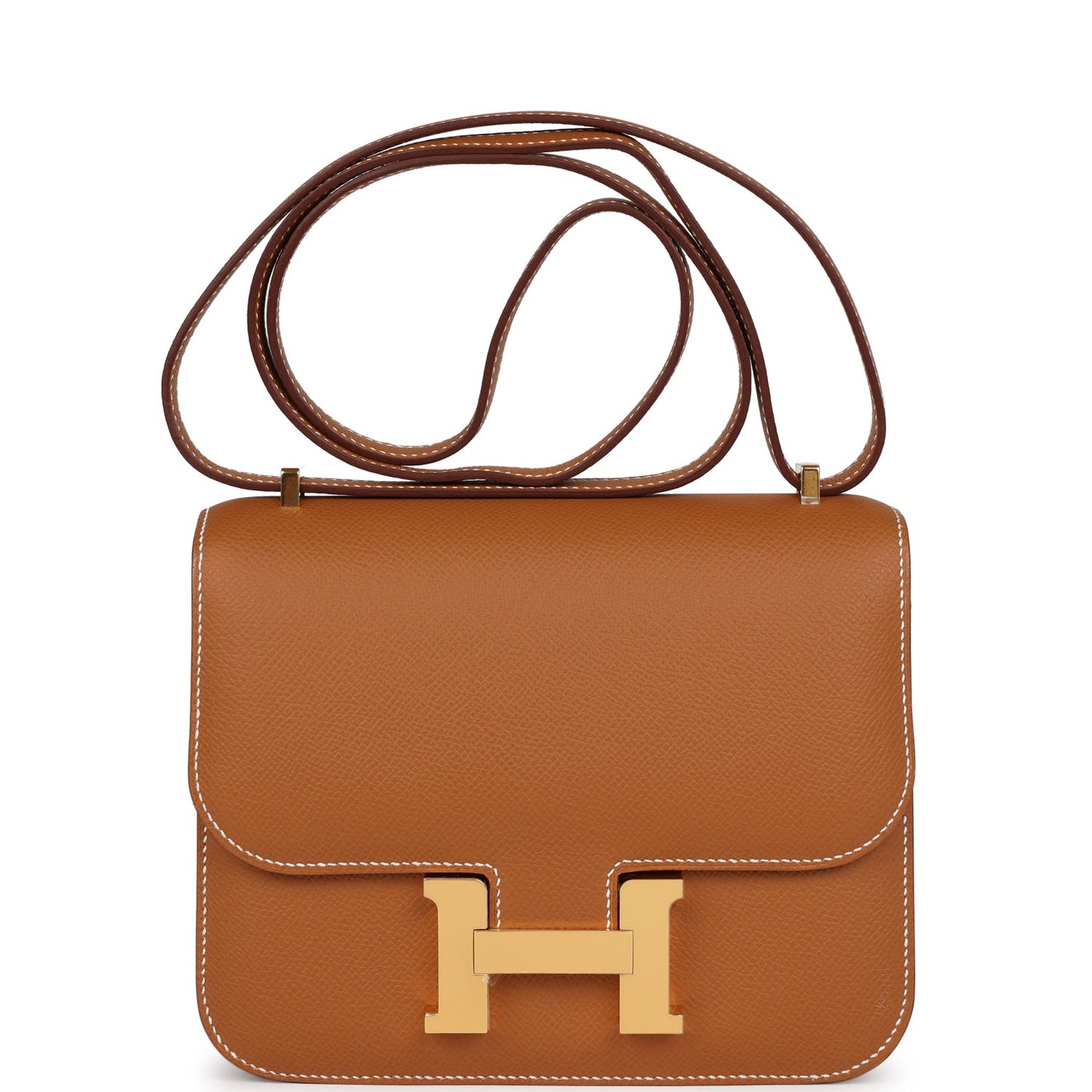 Hermes Constance Epsom Hardware Handbag Gold Travel Bag