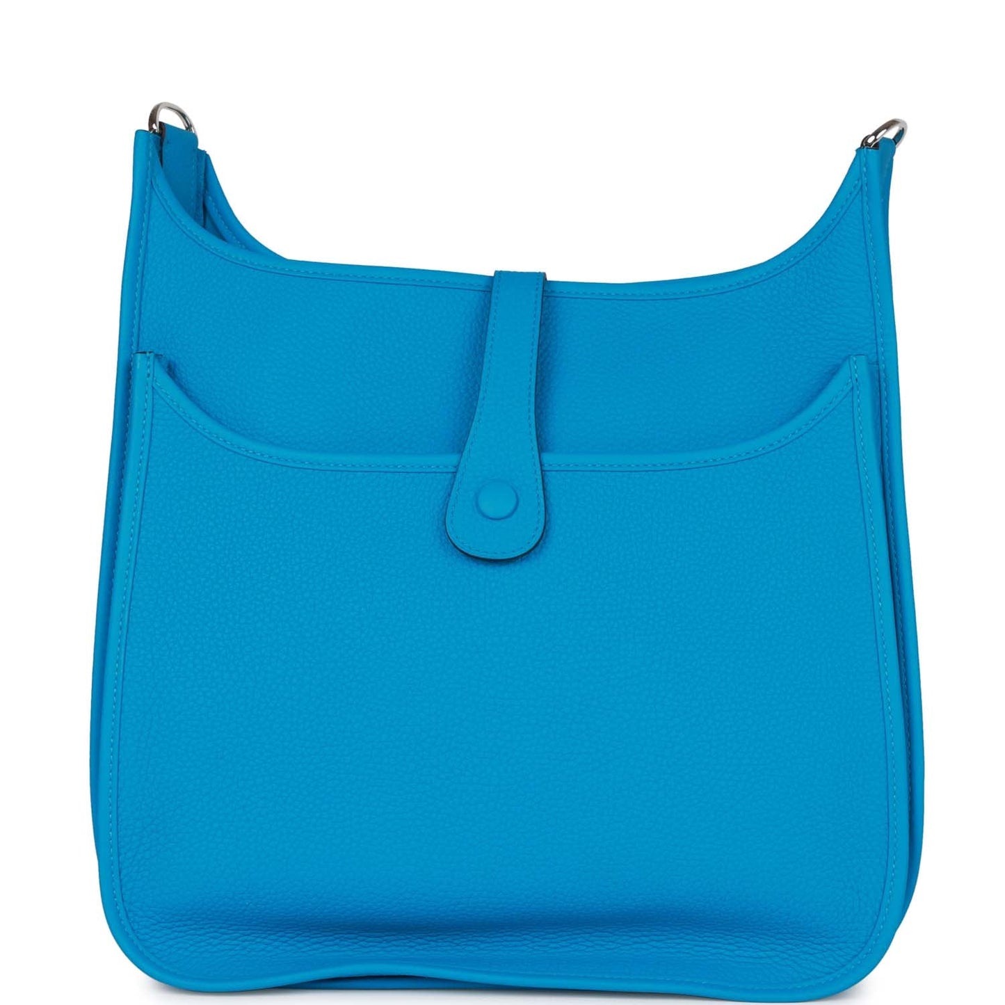 Hermes Luxury Evelyne Iii Gm Bleu Frida Clemence Travel Bag