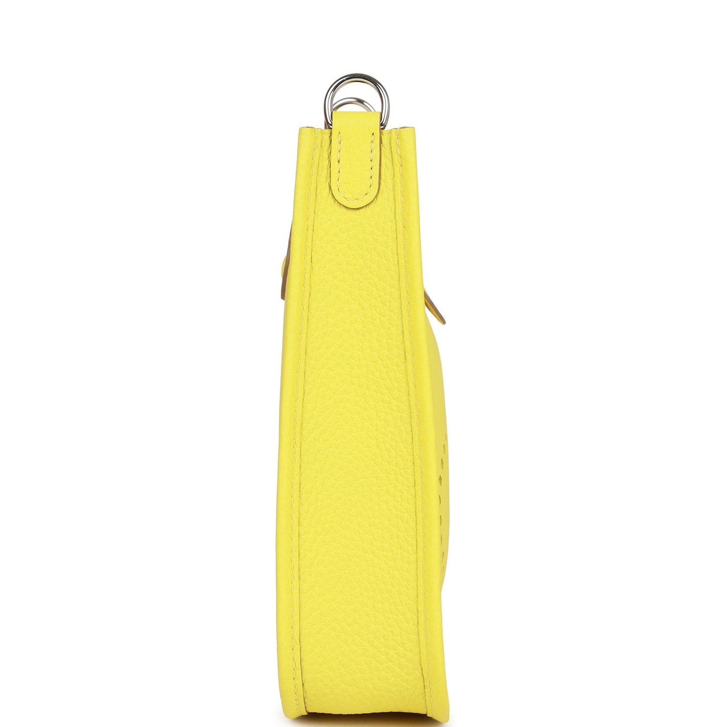 Hermes Luxury Evelyne Tpm Lime Clemence Palladium Hardware Travel Bag