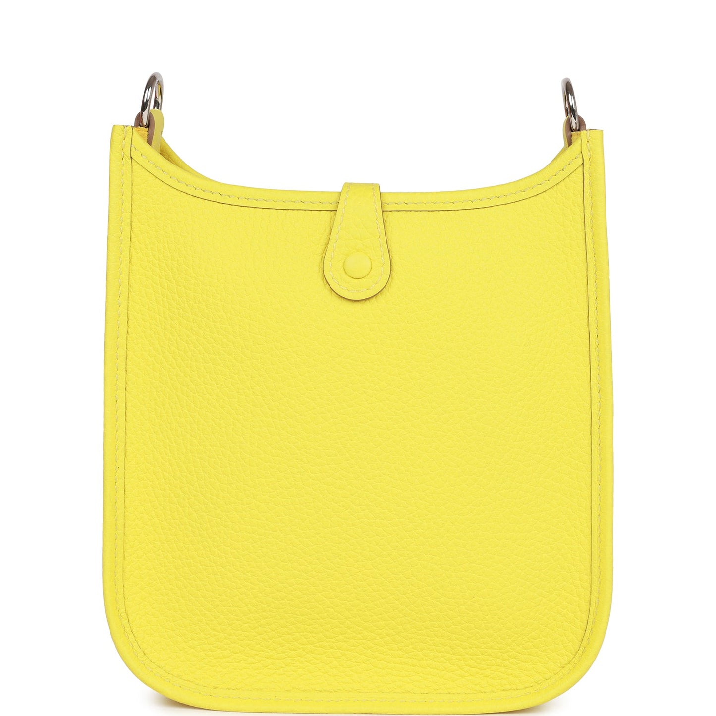Hermes Luxury Evelyne Tpm Lime Clemence Palladium Hardware Travel Bag