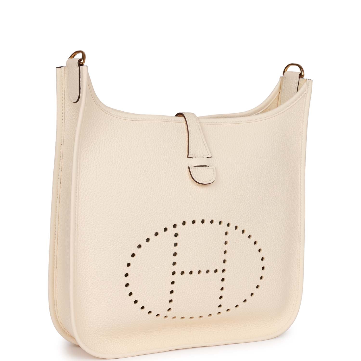 Hermes Luxury Evelyne Iii Pm Nata Clemence Hardware Gold Travel Bag