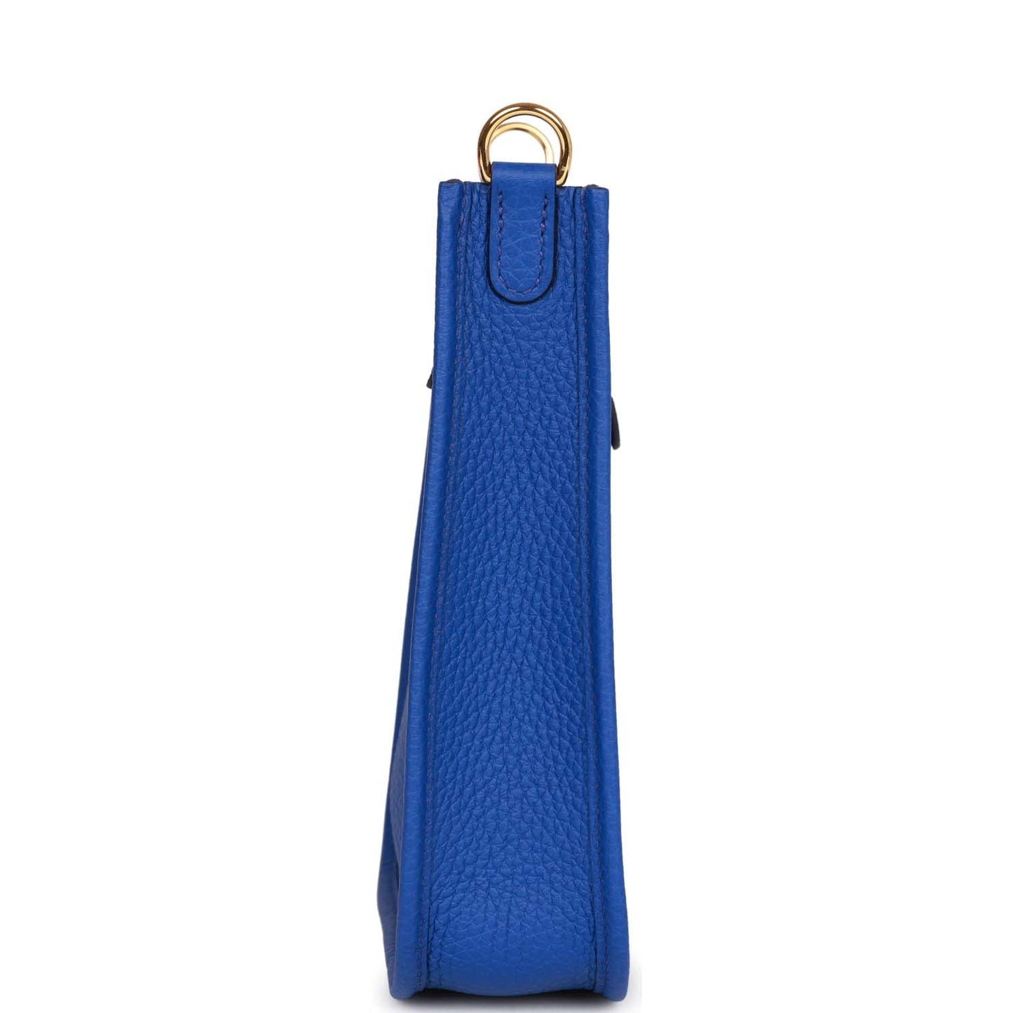Hermes Luxury Evelyne Tpm Bleu Electric Clemence Hardware Gold Travel Bag