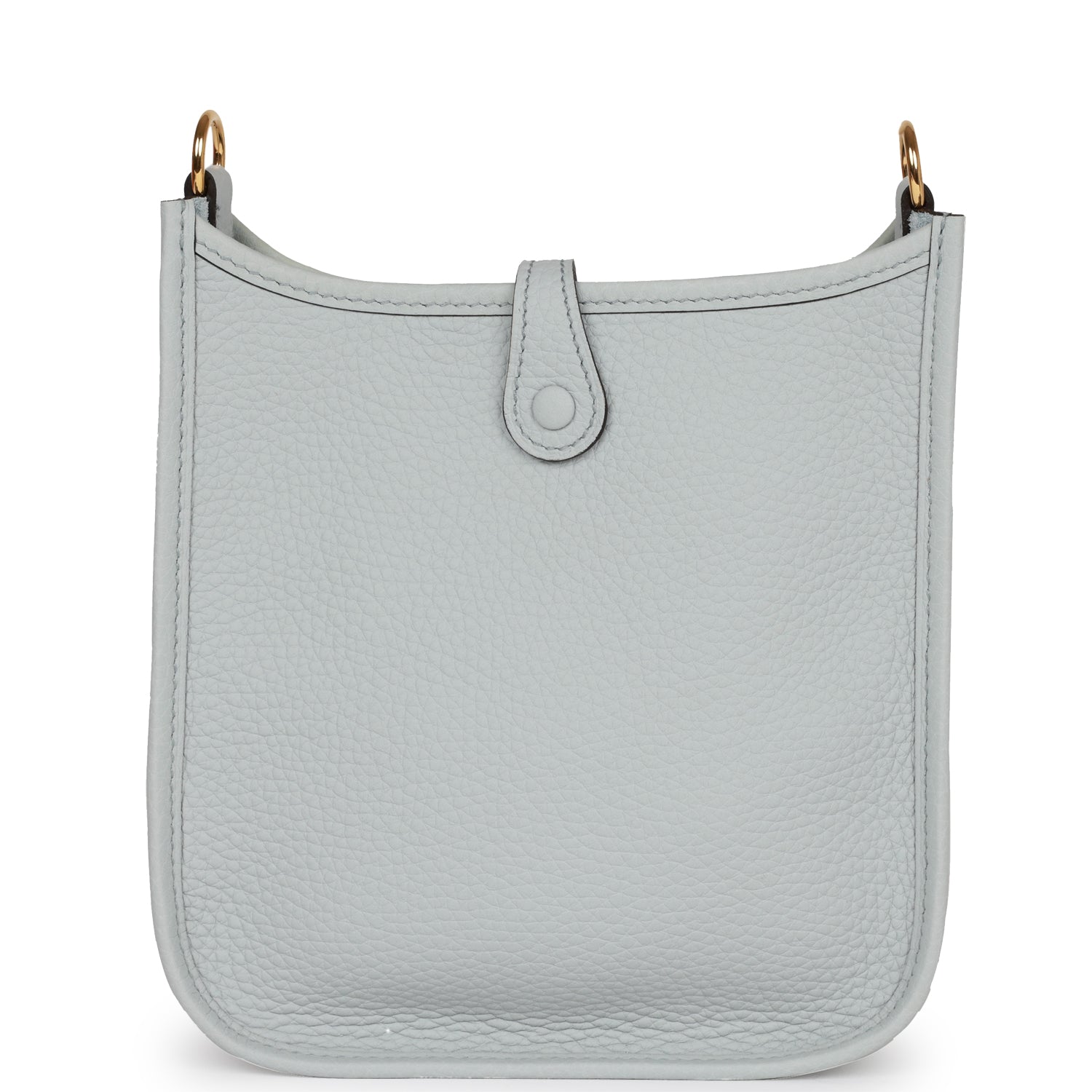Hermes Luxury Evelyne Tpm Bleu Pale Clemence Hardware Gold Travel Bag