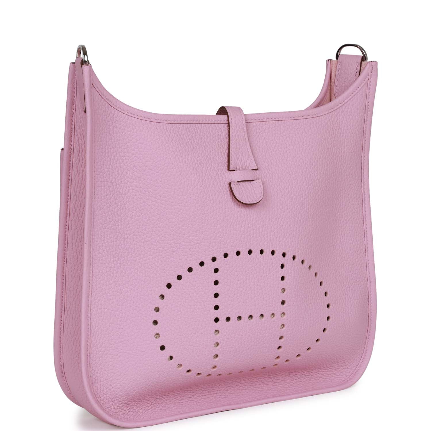 Hermes Luxury Evelyne Iii Pm Mauve Sylvestre Clemence Travel Bag