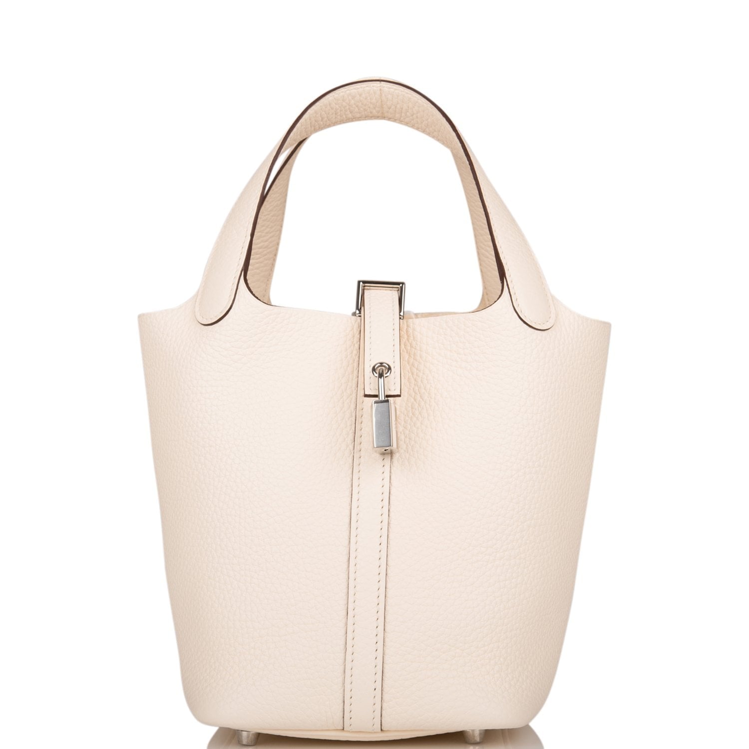 Hermes Nata Clemence Picotin Lock Palladium Hardware Handbag Travel Bag