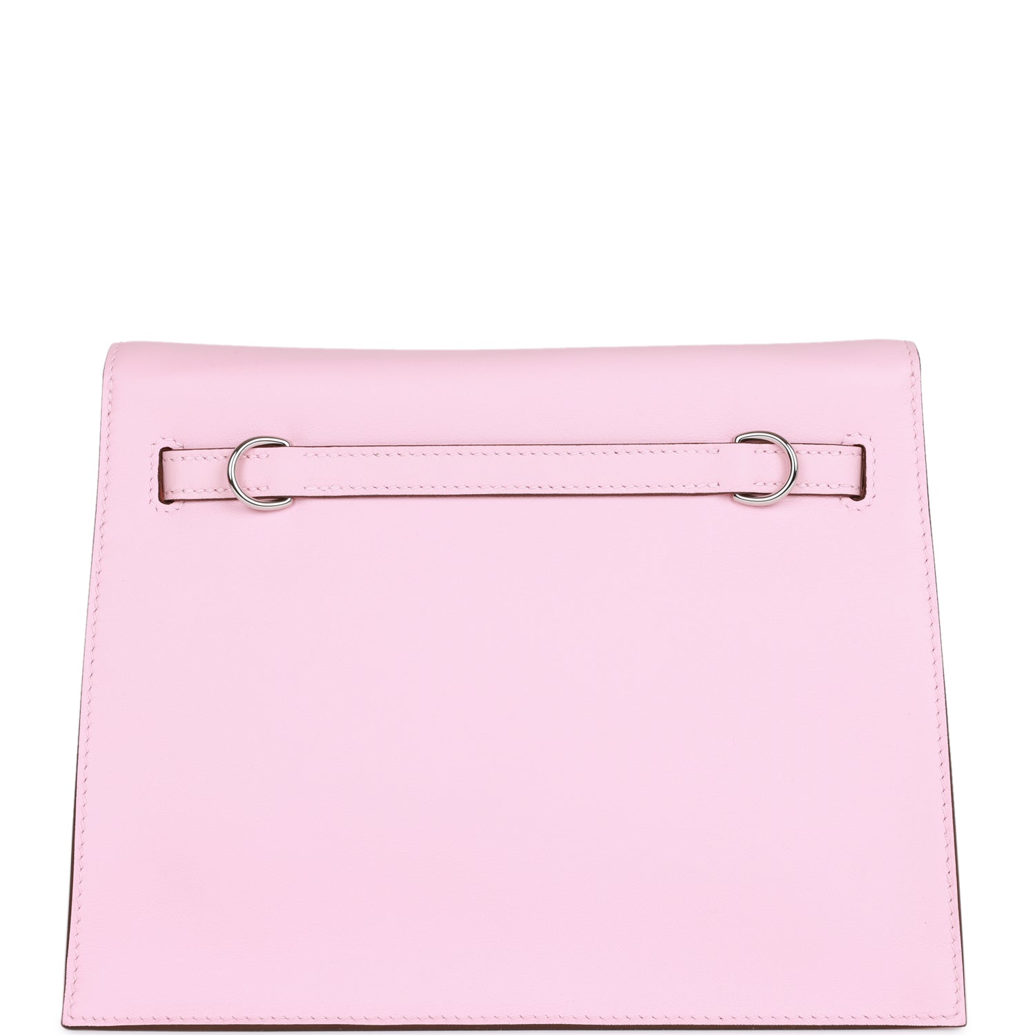 Hermes Luxury Kelly Danse Rose Sakura Swift Palladium Travel Bag