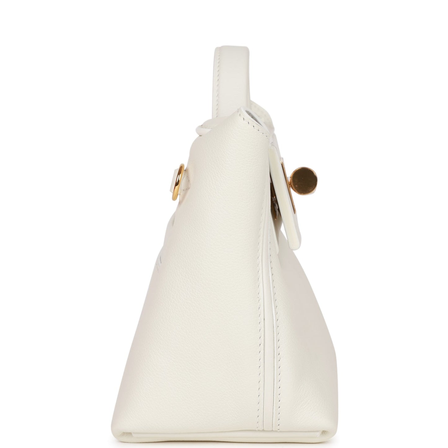 Hermes Luxury Bag Evercolor And Swift Hardware White Gold Travel Bag