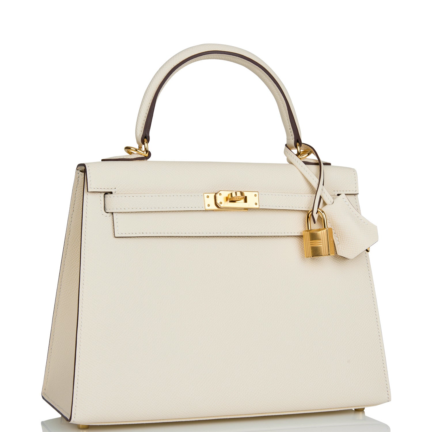 Hermes Kelly Sellier Nata Epsom Hardware Handbag Gold Travel Bag