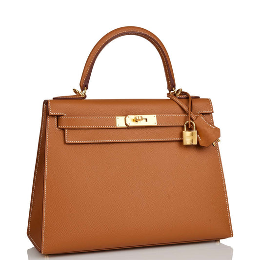 Hermes Kelly Sellier Epsom Hardware Handbag Gold Travel Bag Hardware 3