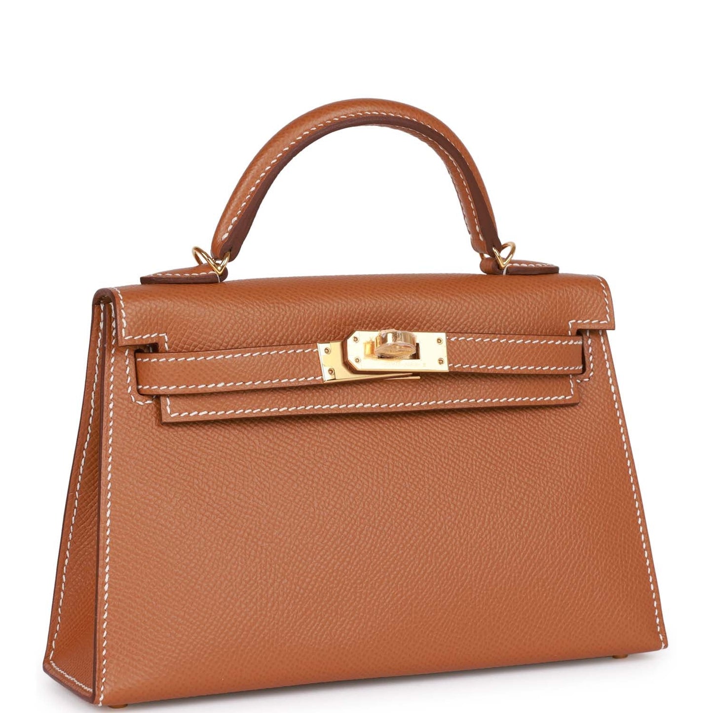 Hermes Kelly Sellier Epsom Hardware Handbag Gold Travel Bag Gold Hardware 4