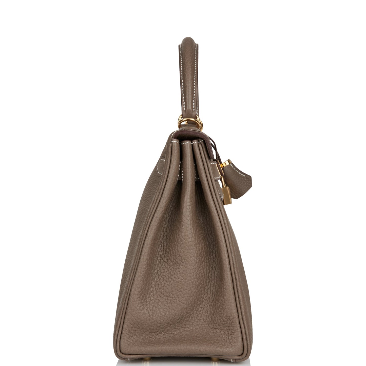 Hermes Kelly Retourne Etoupe Clemence Hardware Handbag Gold Travel Bag