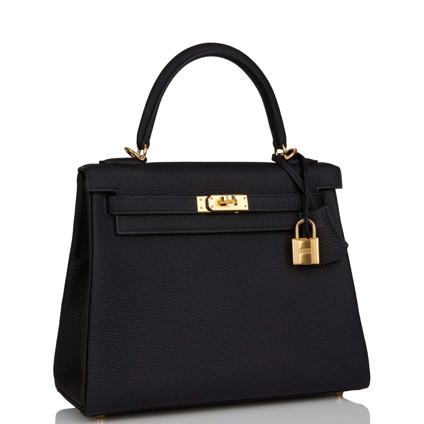 Hermes Kelly Retourne Togo Hardware Handbag Black Gold Travel Bag Hardware 5