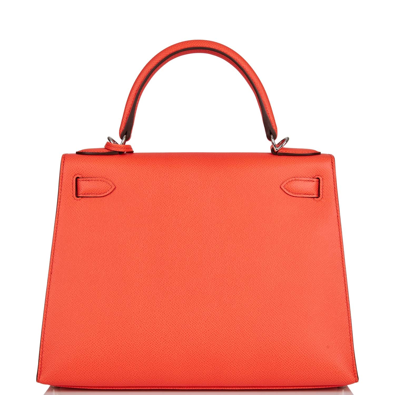 Hermes Kelly Sellier Rose Texas Epsom Palladium Hardware Travel Bag
