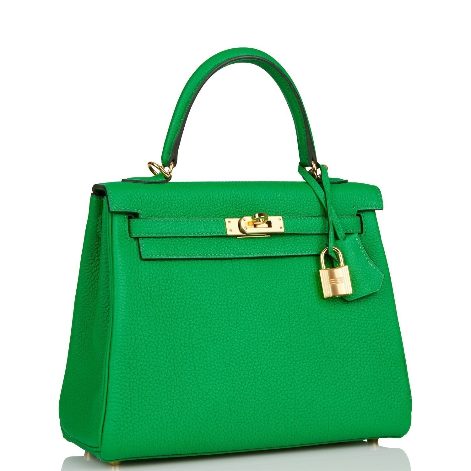 Hermes Kelly Retourne Bambou Togo Hardware Handbag Gold Travel Bag