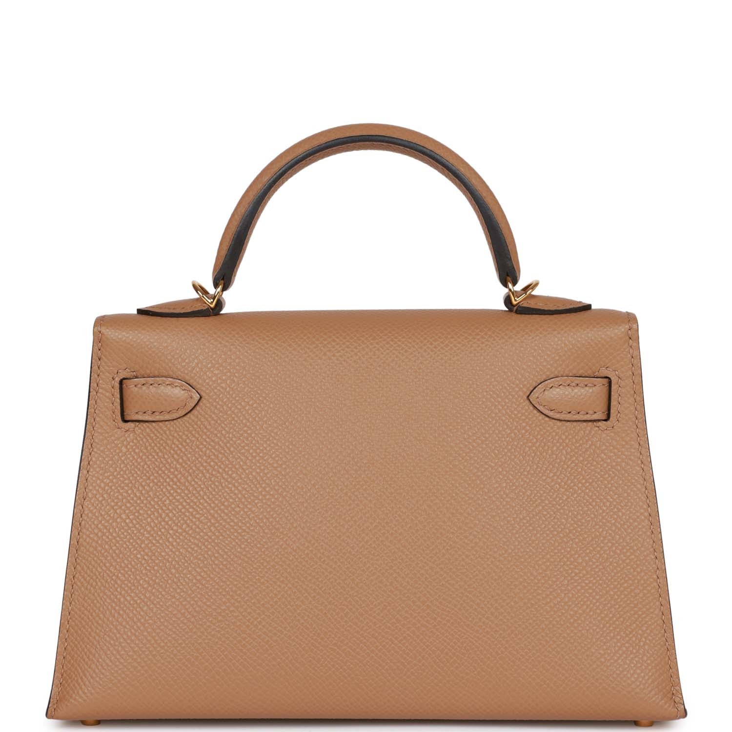 Hermes Kelly Sellier Chai Epsom Hardware Handbag Gold Travel Bag 7