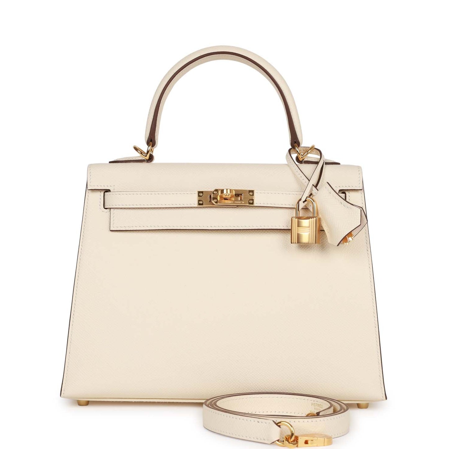 Hermes Kelly Sellier Nata Epsom Hardware Handbag Gold Travel Bag