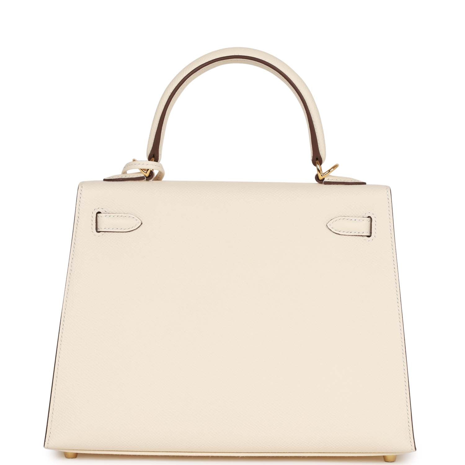 Hermes Kelly Sellier Nata Epsom Hardware Handbag Gold Travel Bag