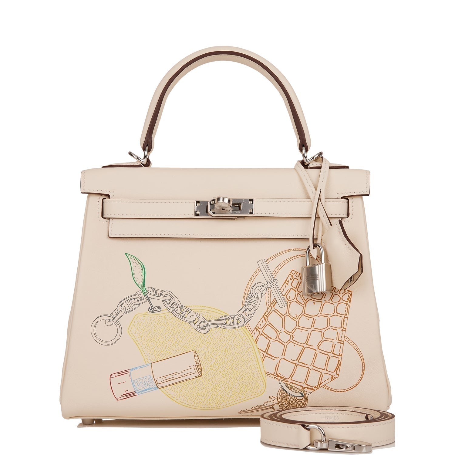 Hermes Kelly Retourne In Out Nata Swift Palladium Travel Bag
