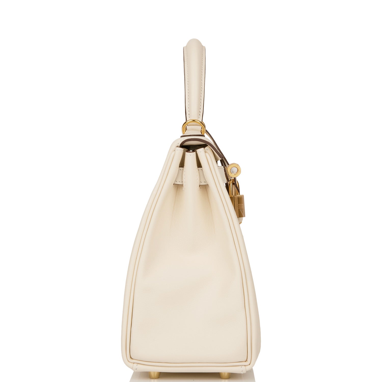Hermes Kelly Retourne Nata Swift Hardware Handbag Gold Travel Bag