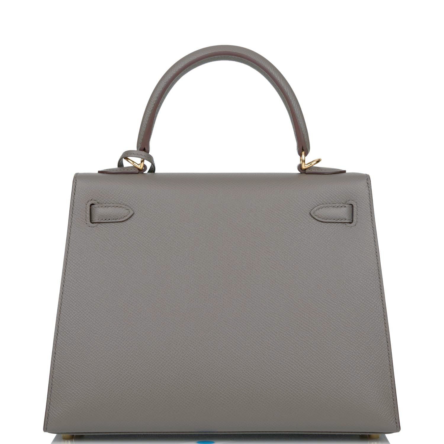 Hermes Kelly Sellier Etain Epsom Hardware Handbag Gold Travel Bag Hardware 1