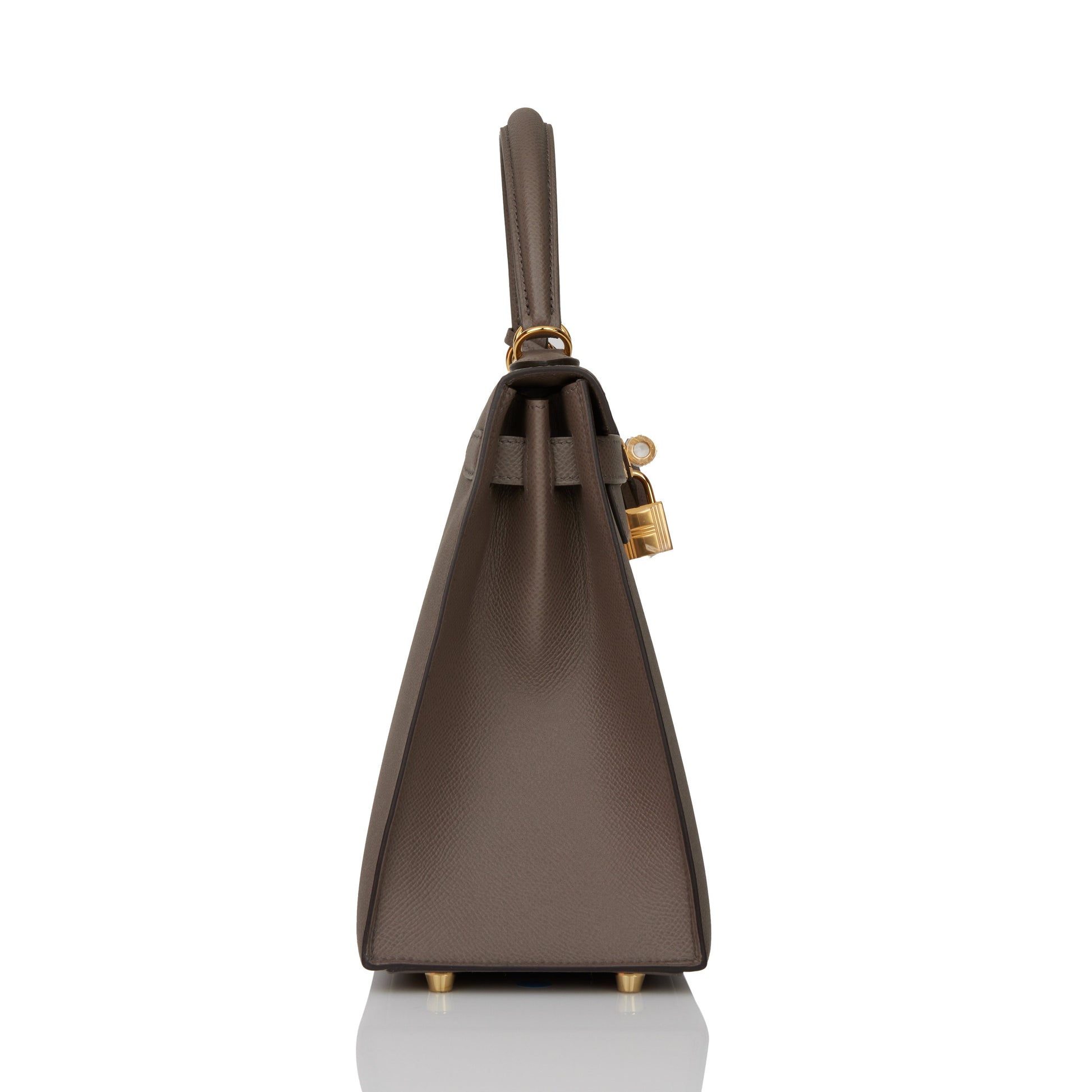 Hermes Kelly Sellier Etain Epsom Hardware Handbag Gold Travel Bag