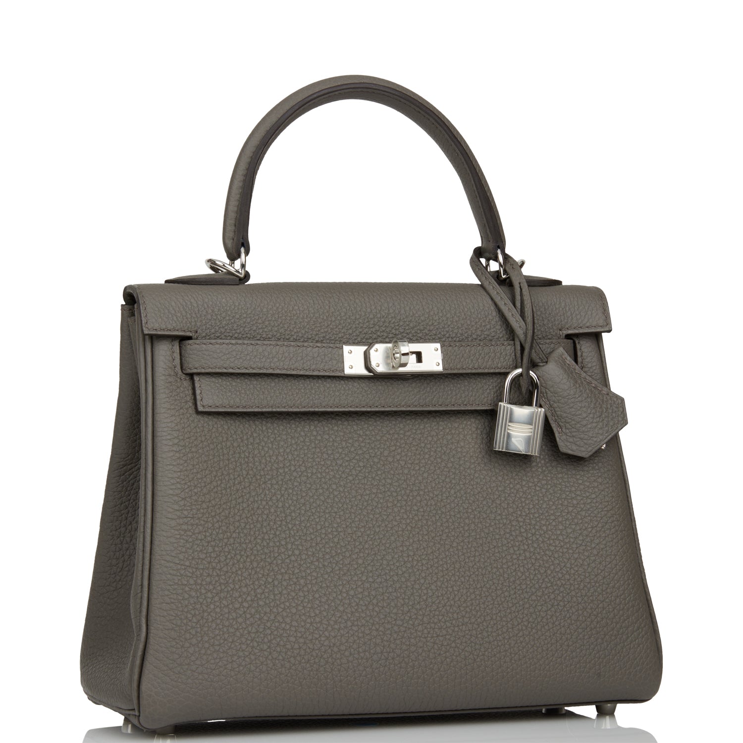 Hermes Kelly Retourne Etain Togo Palladium Hardware Handbag Travel Bag Hardware 1
