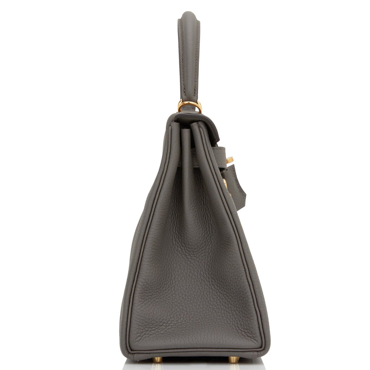Hermes Kelly Retourne Etain Togo Hardware Handbag Gold Travel Bag