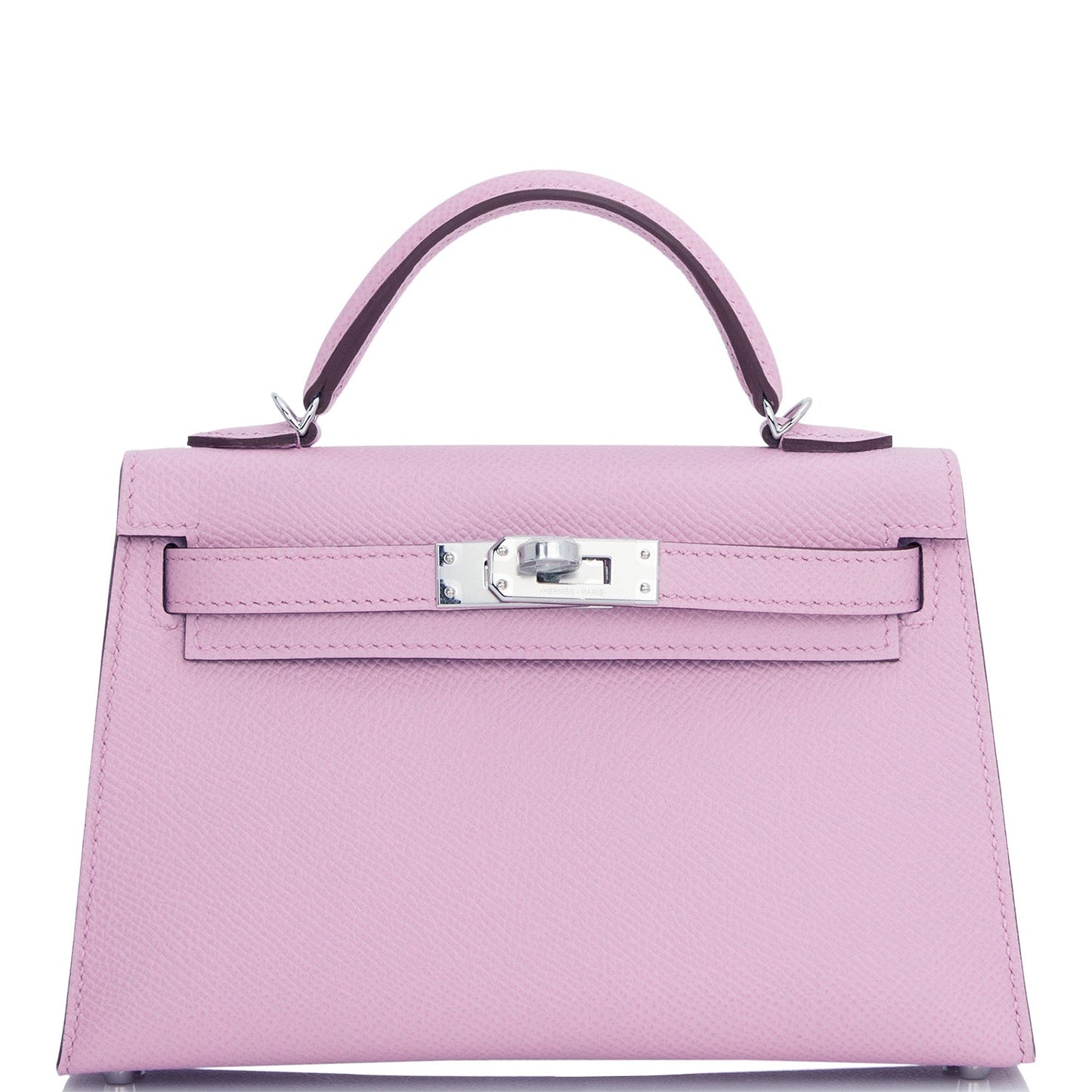 Hermes Kelly Sellier Mauve Sylvestre Epsom Palladium Hardware Travel Bag 3