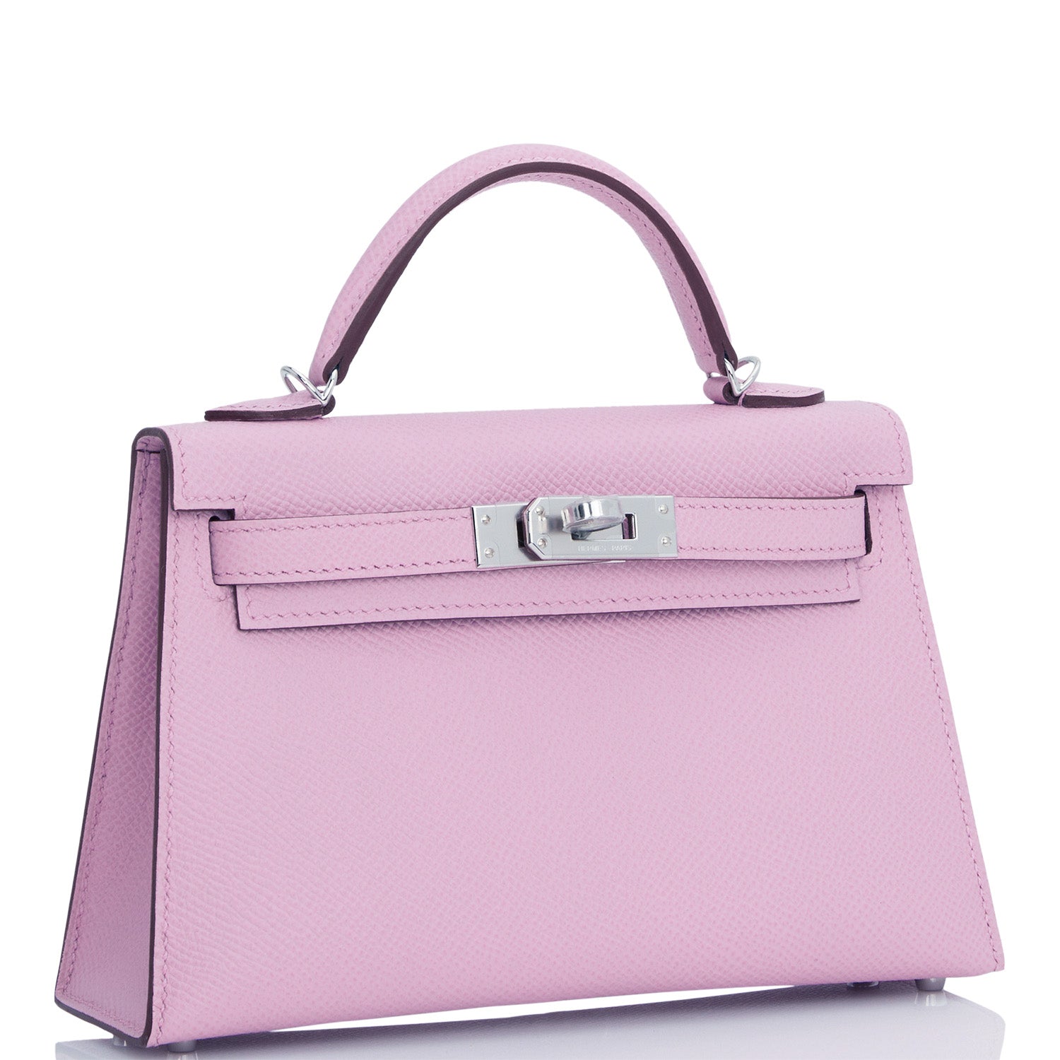 Hermes Kelly Sellier Mauve Sylvestre Epsom Palladium Hardware Travel Bag 3