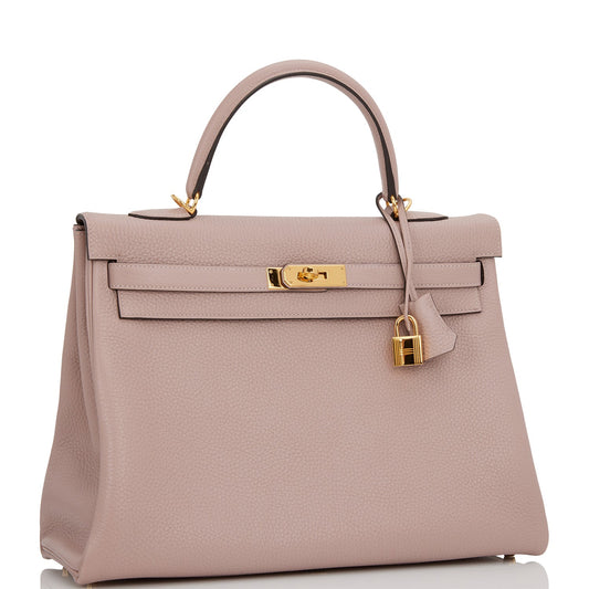 Hermes Kelly Retourne Glycine Clemence Hardware Handbag Gold Travel Bag Payment 3