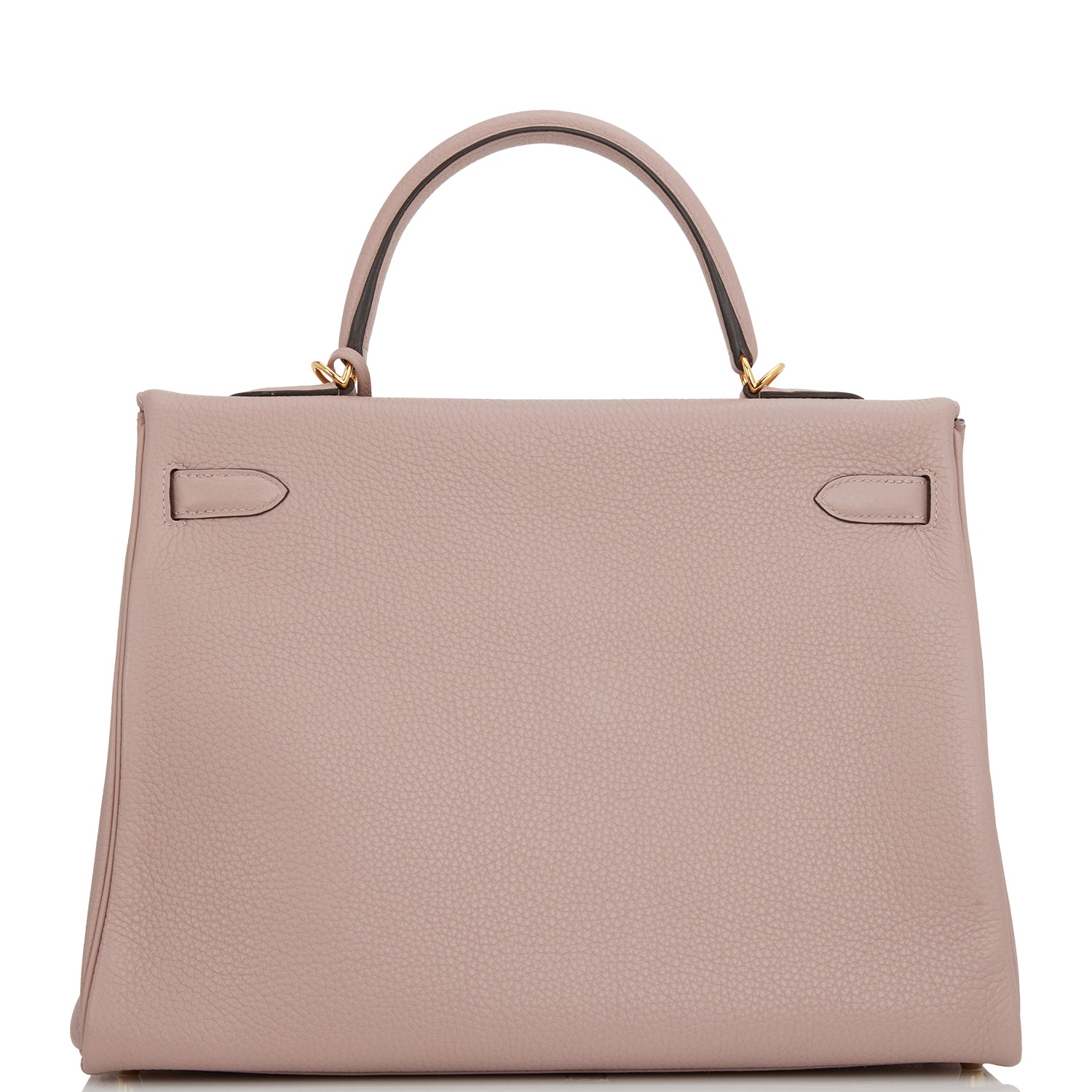 Hermes Kelly Retourne Glycine Clemence Hardware Handbag Gold Travel Bag Gold Hardware