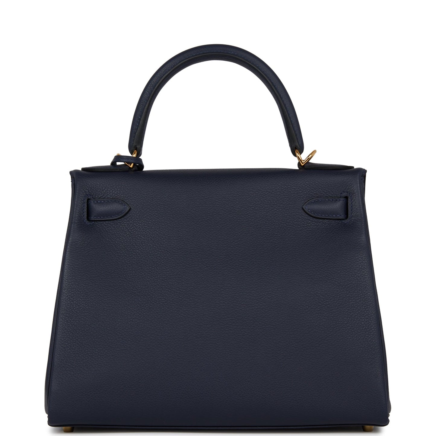 Hermes Kelly Retourne Bleu Nuit Evercolor Hardware Handbag Gold Travel Bag