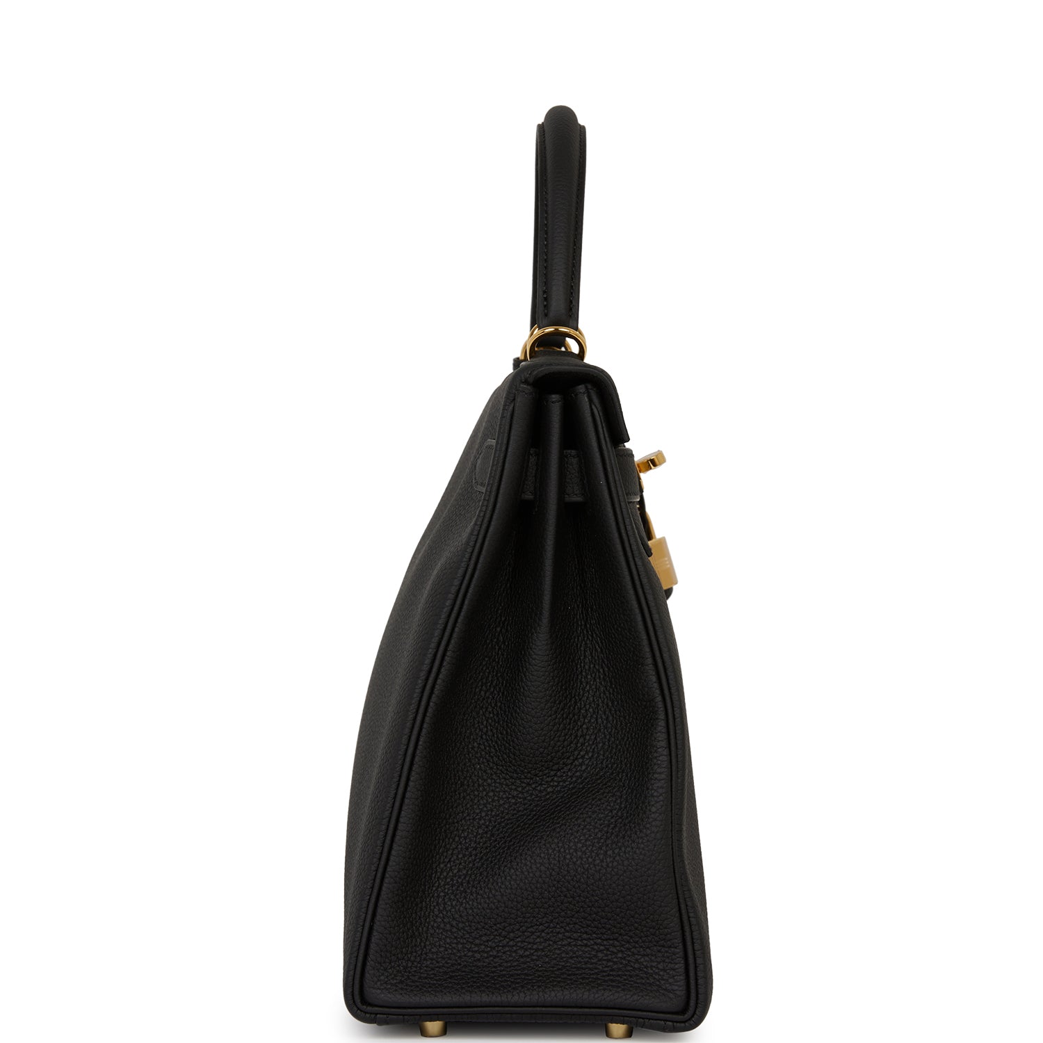 Hermes Kelly Retourne Togo Hardware Handbag Black Gold Travel Bag Payment 1