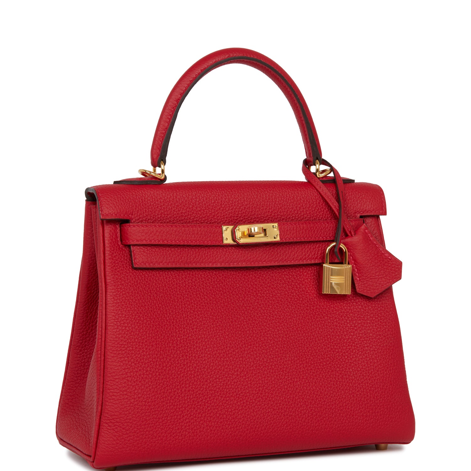 Hermes Kelly Retourne Rouge Cas Ue Togo Hardware Gold Travel Bag Hardware 4