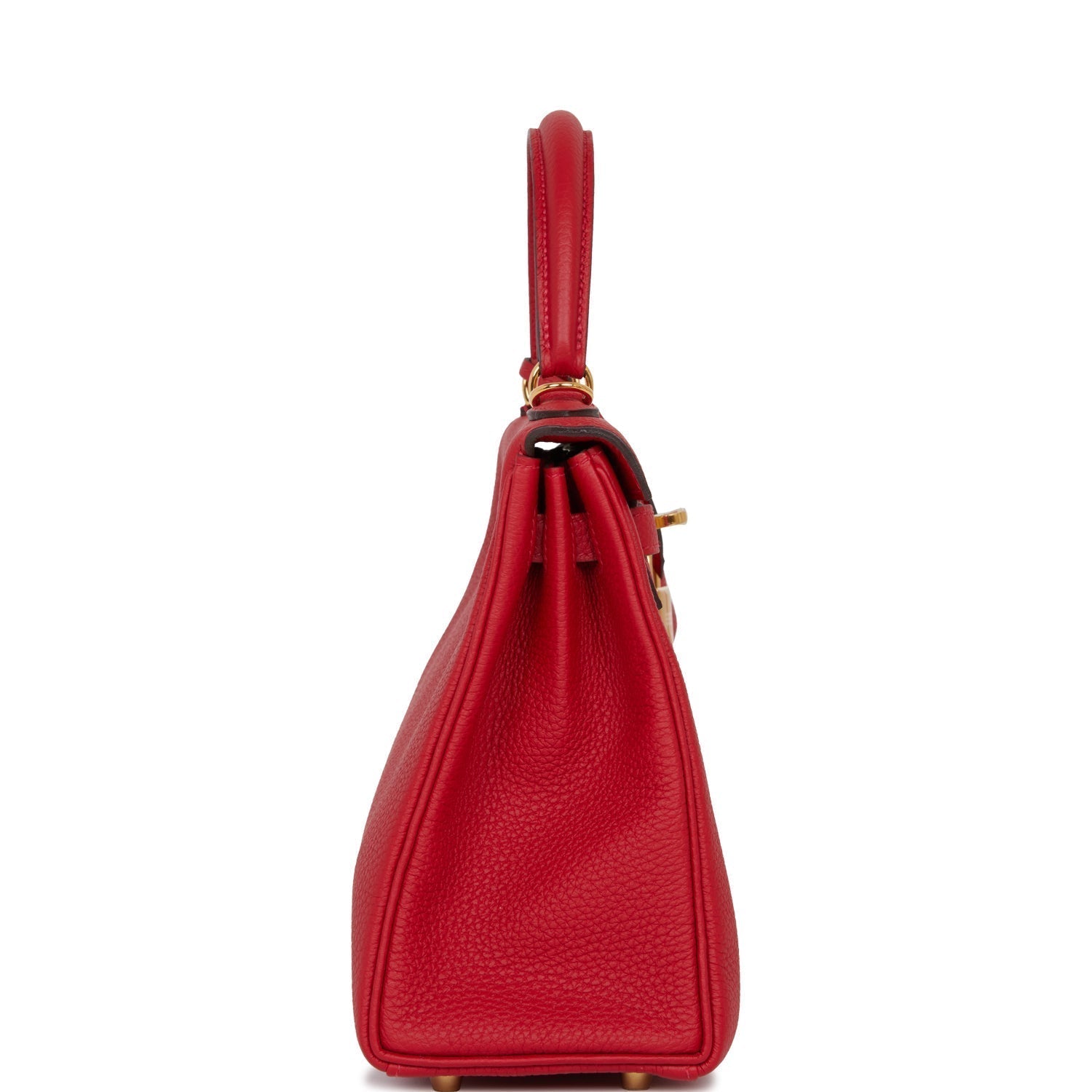 Hermes Kelly Retourne Rouge Cas Ue Togo Hardware Gold Travel Bag Hardware 4