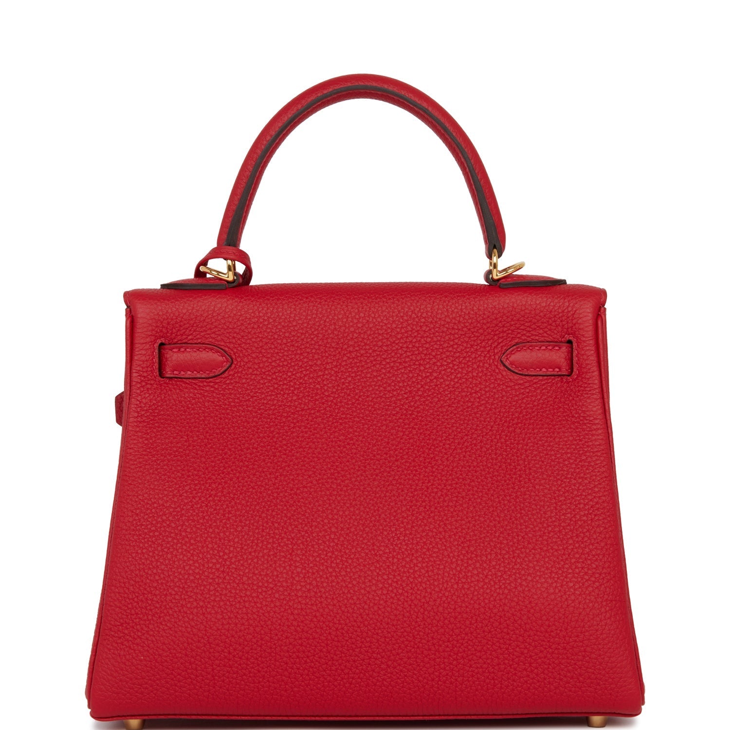 Hermes Kelly Retourne Rouge Cas Ue Togo Hardware Gold Travel Bag