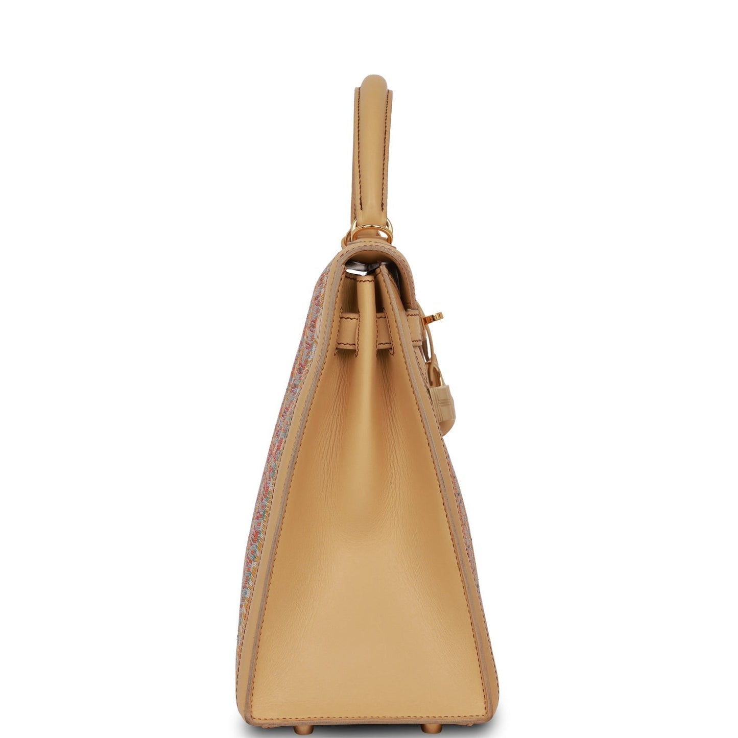 Hermes Kelly Sellier Vibrato Sable Chamonix Hardware Handbag Gold Travel Bag