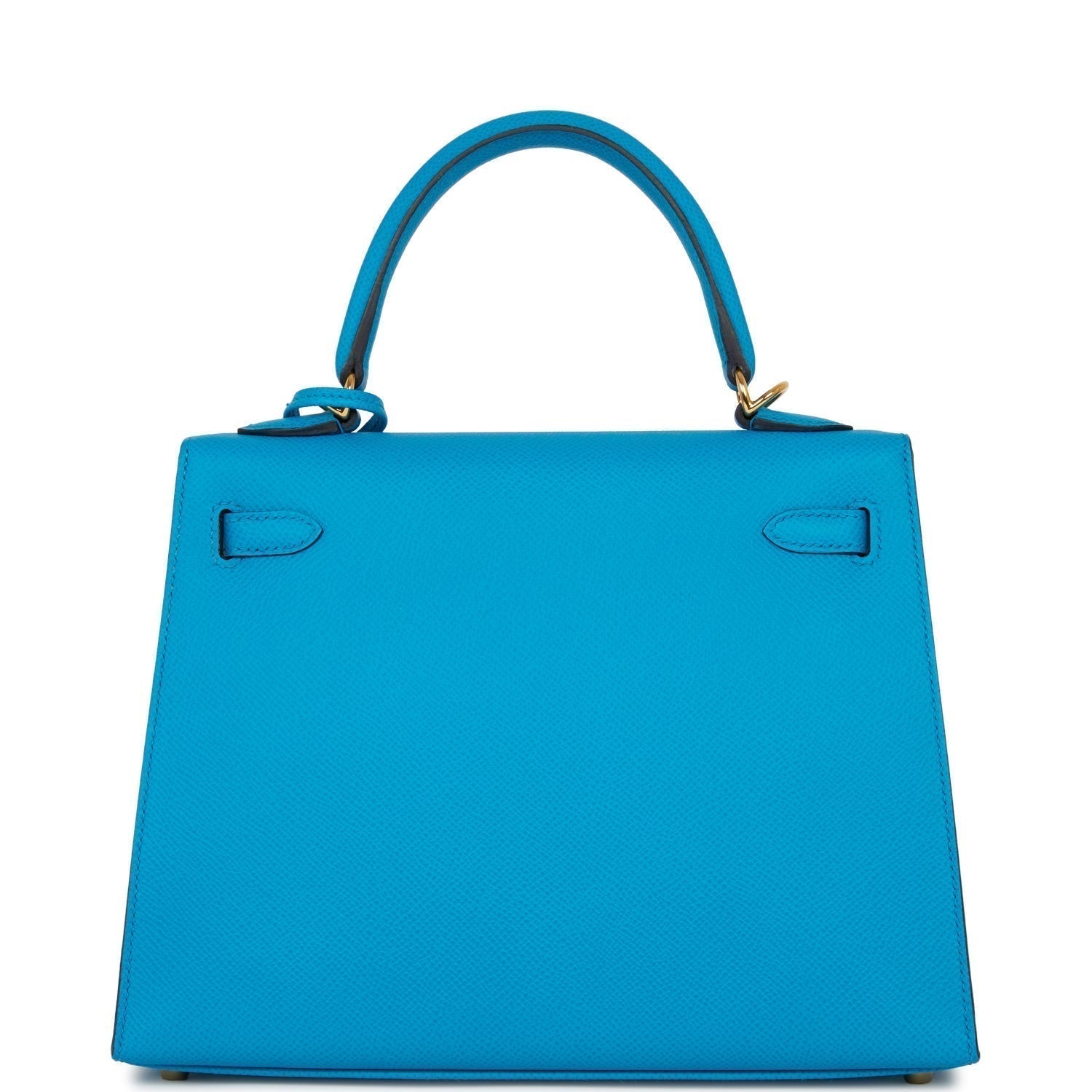 Hermes Kelly Sellier Bleu Frida Epsom Hardware Handbag Gold Travel Bag