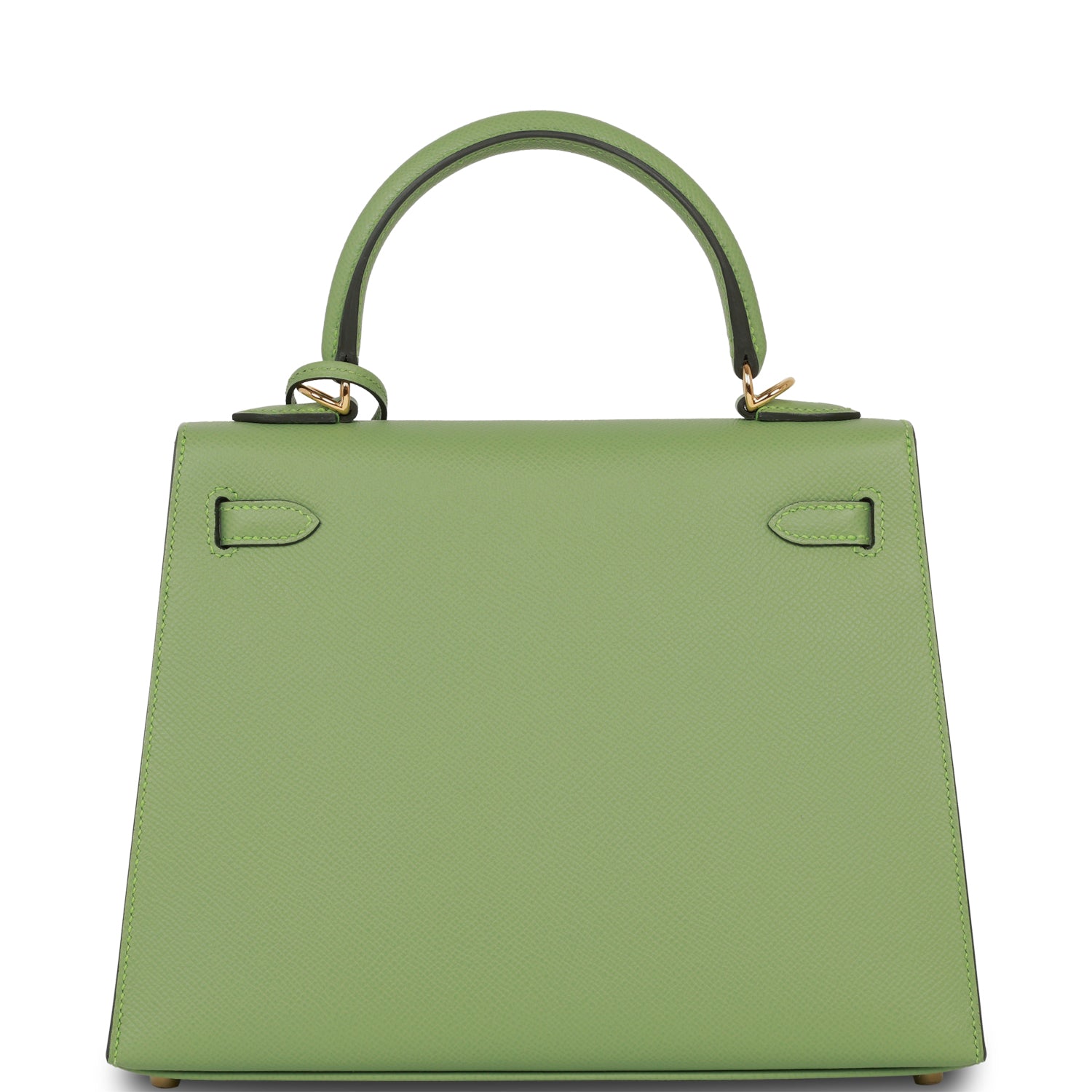 Hermes Kelly Sellier Vert Criquet Epsom Hardware Handbag Gold Travel Bag Hardware 4