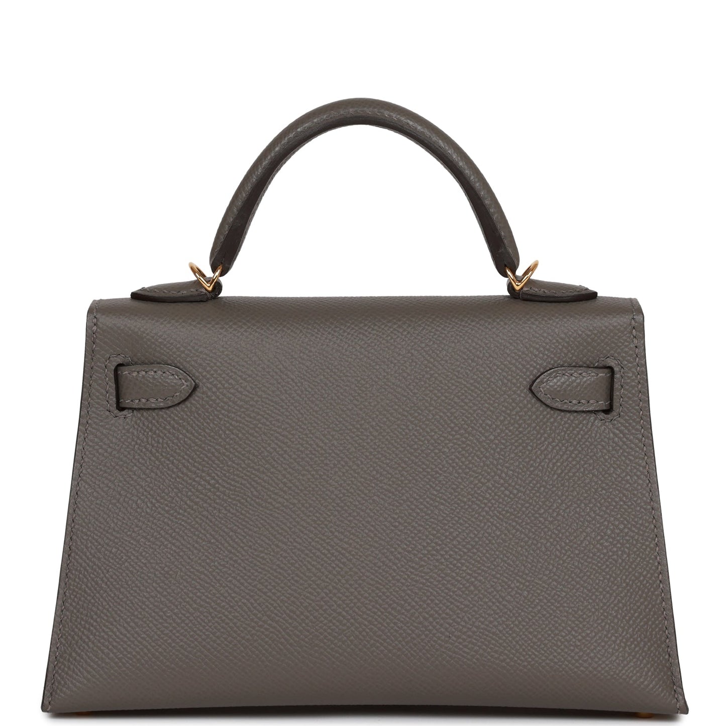Hermes Kelly Sellier Gris Meyer Epsom Hardware Handbag Gold Travel Bag