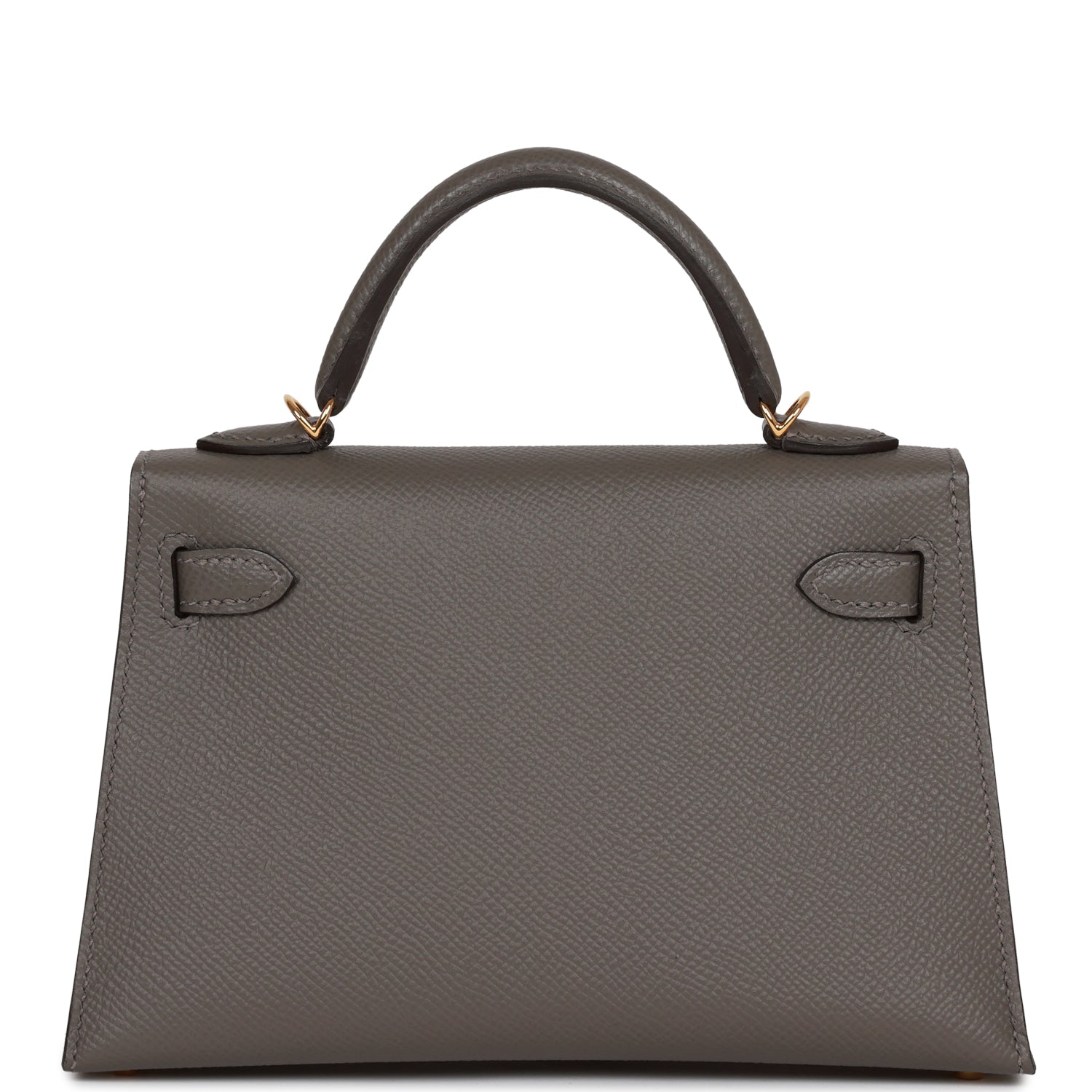 Hermes Kelly Sellier Gris Meyer Epsom Hardware Handbag Gold Travel Bag Hardware 1