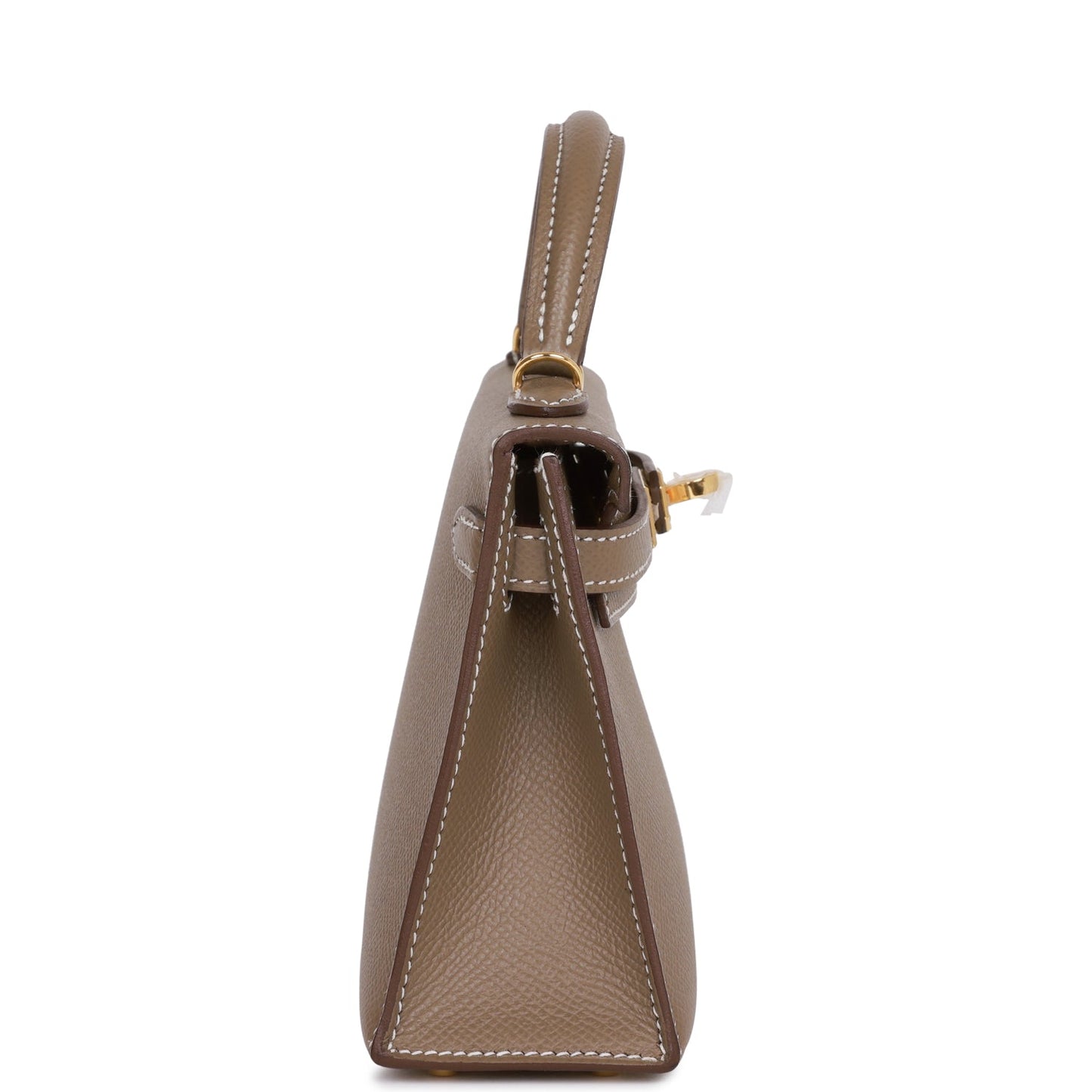 Hermes Kelly Sellier Etoupe Epsom Hardware Handbag Gold Travel Bag 6