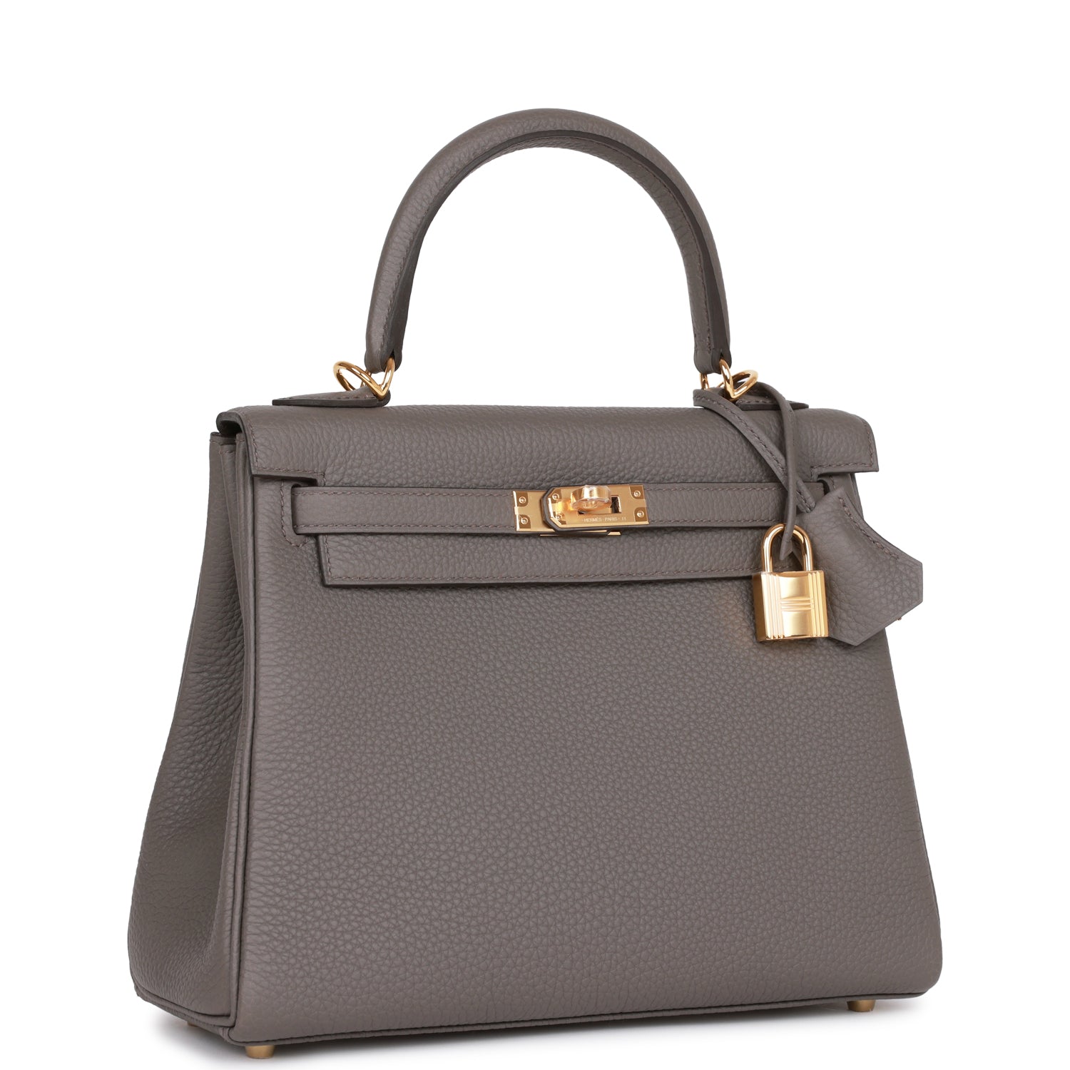 Hermes Kelly Retourne Etain Togo Hardware Handbag Gold Travel Bag Hardware 2