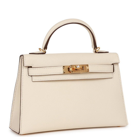 Hermes Kelly Sellier Nata Epsom Hardware Handbag Gold Travel Bag 4