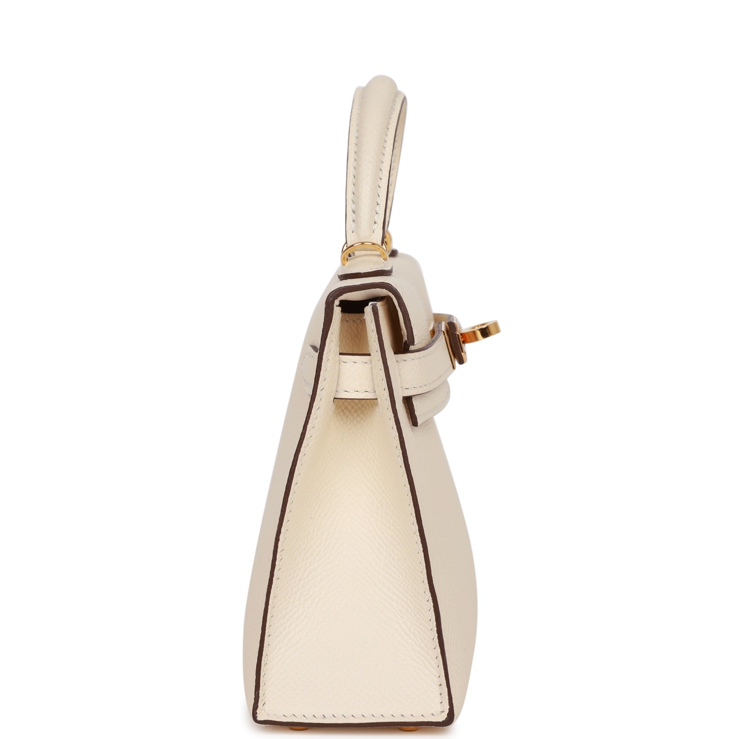 Hermes Kelly Sellier Nata Epsom Hardware Handbag Gold Travel Bag 4