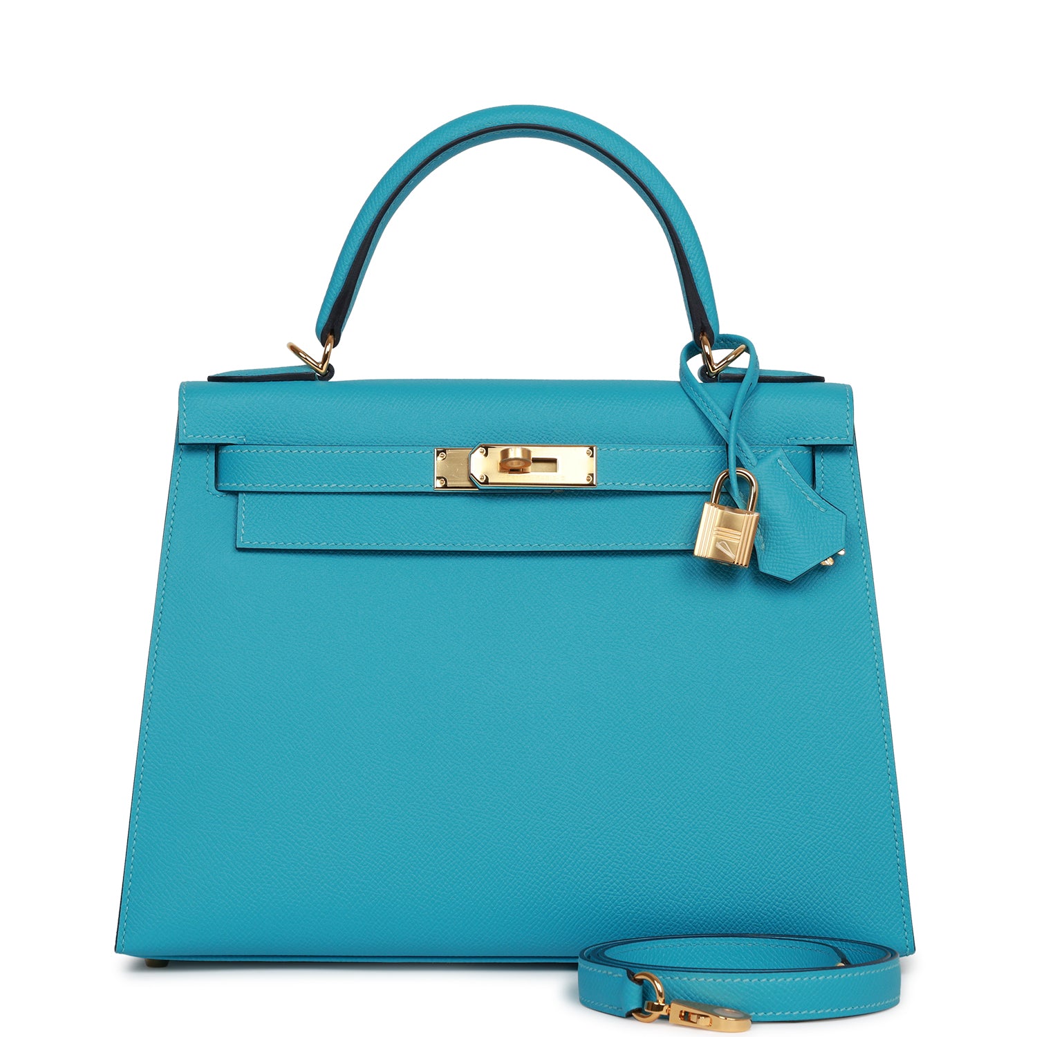 Hermes Kelly Sellier Bleu Du Nord Epsom Hardware Gold Travel Bag